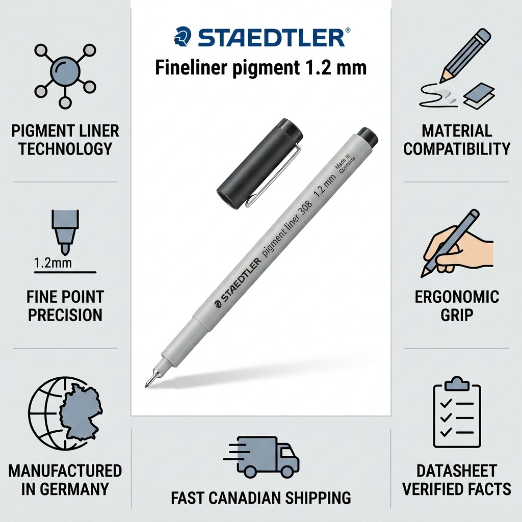 Staedtler Fineliner Pigment Liner 1.2 Mm Black