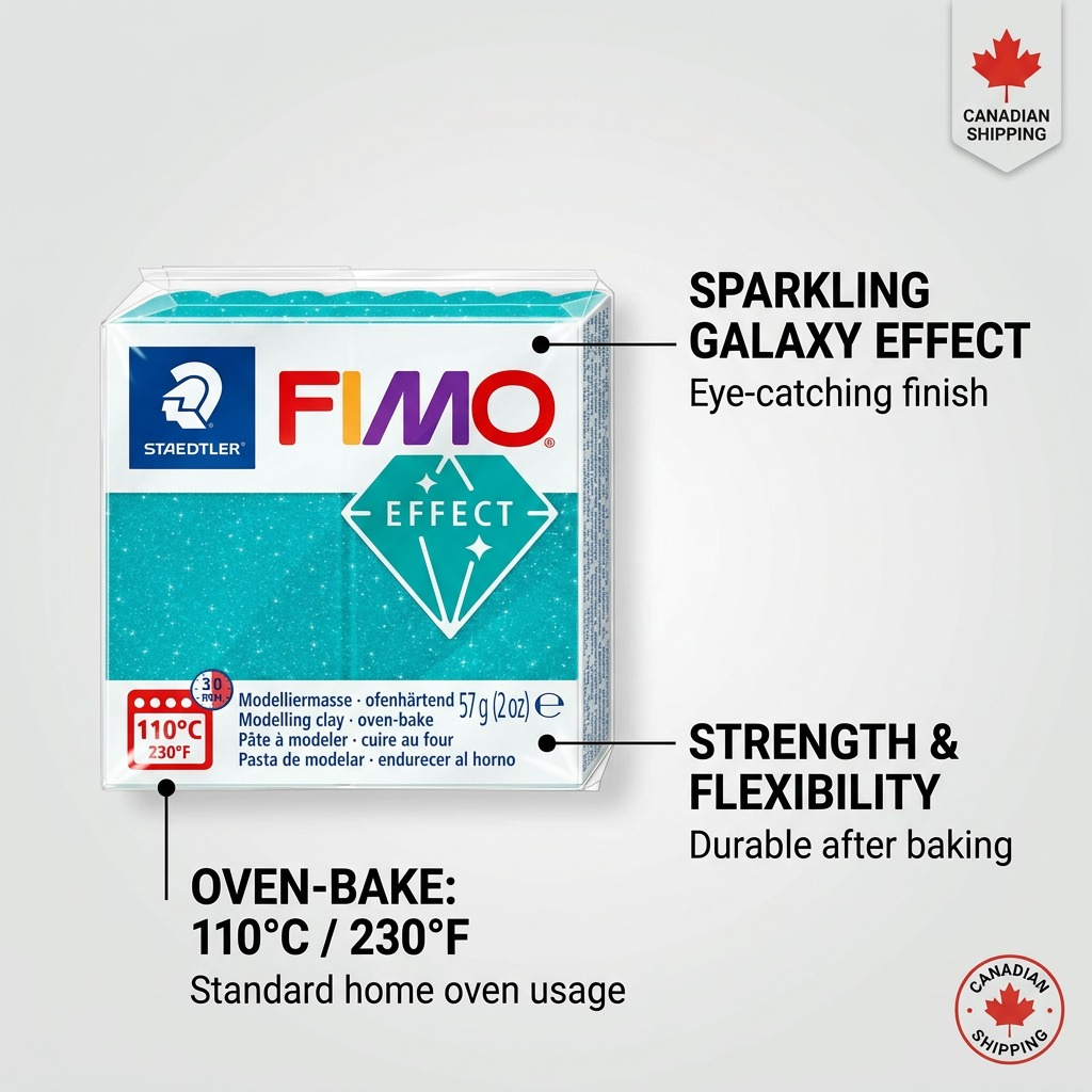 Staedtler Modelling Clay Fimo Effect Galaxy Turquoise 57g (2 oz)