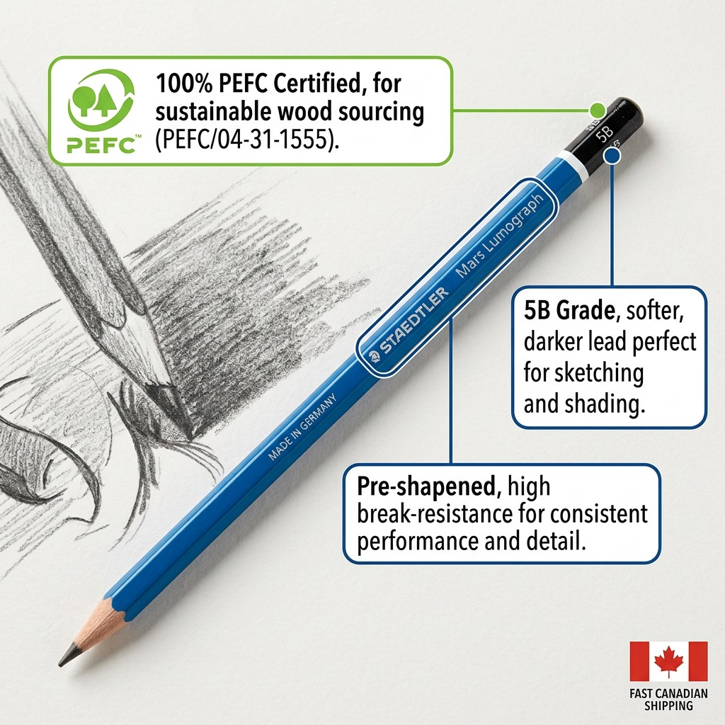 Staedtler Pencil Mars Lumograph 5B 100% PEFC