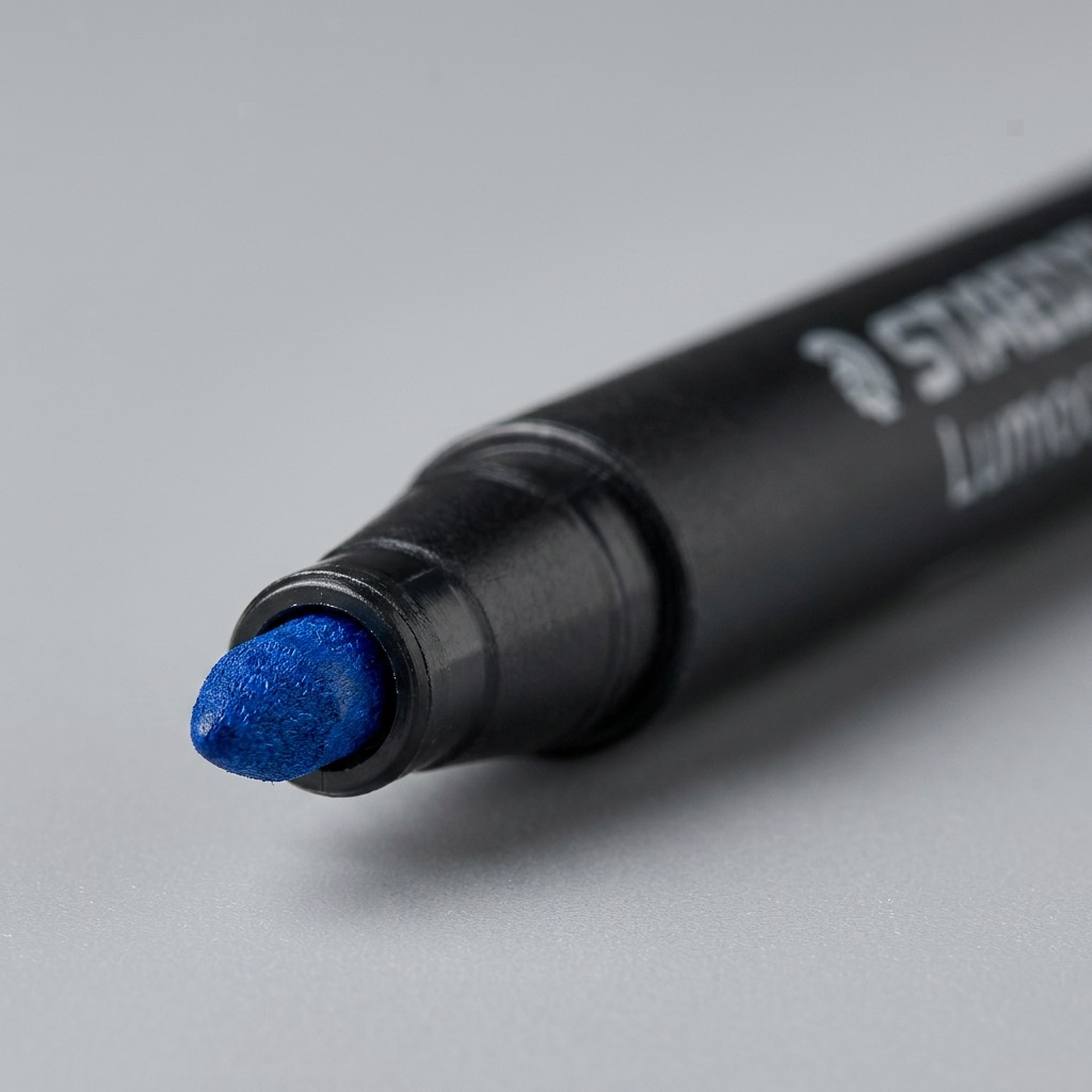 Staedtler Marker Lumocolor Medium Permanent Bleu