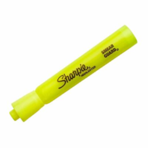 Sharpie Tank Highlighter, Chisel Tip, Fluorescent Yellow, 1 Unit