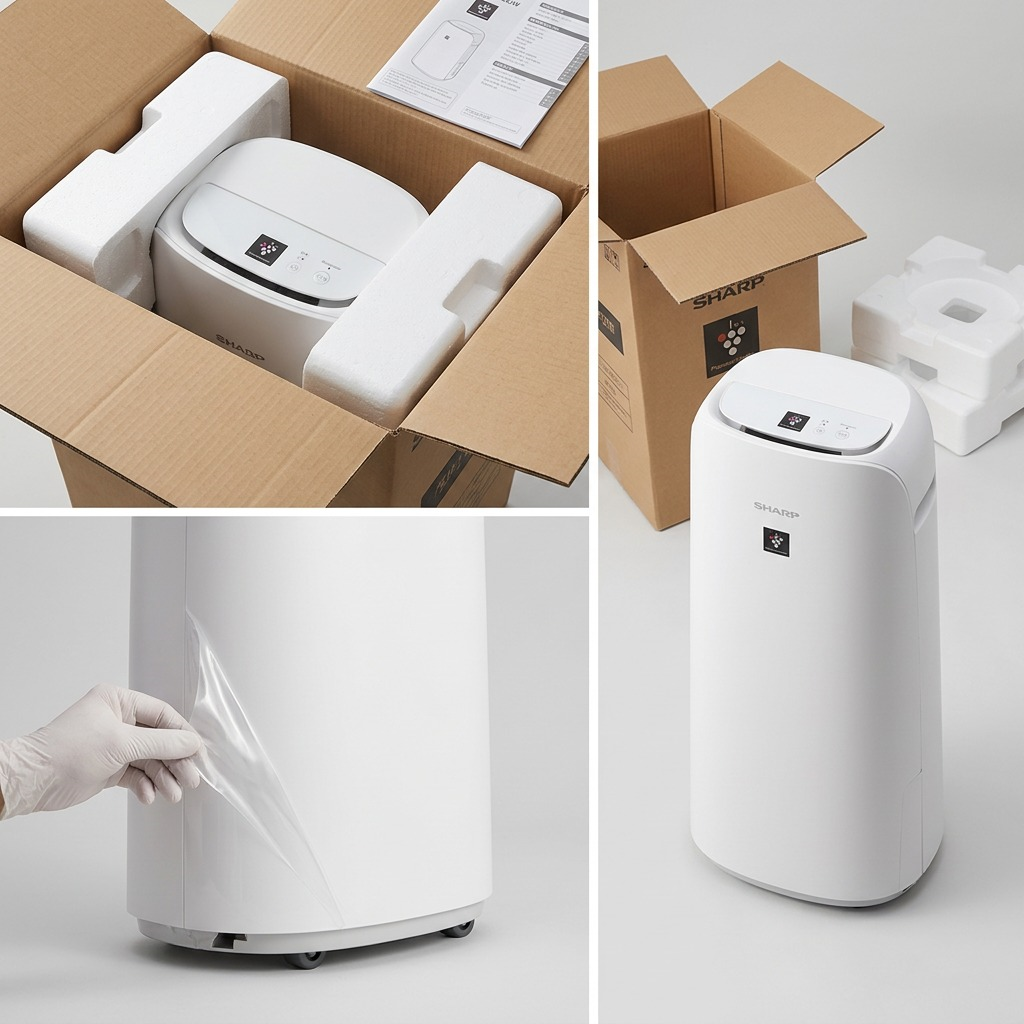Sharp KCP110CW Smart HEPA Air Purifier and Humidifier with Plasmacluster Ion - Covers 2,603 Sq. Ft.