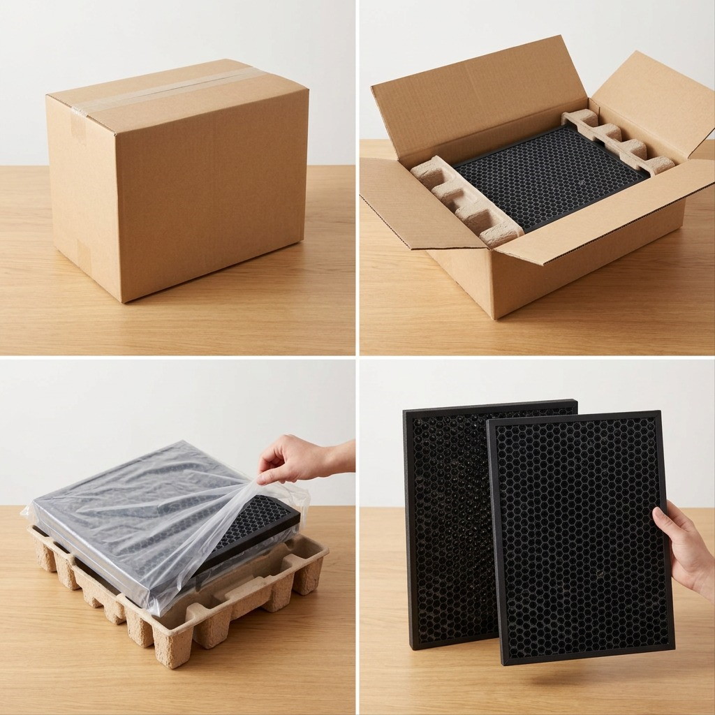Sharp FZK50DFU Replacement Active Carbon Deodorizing Filter Kit - Compatible with FPK50UW