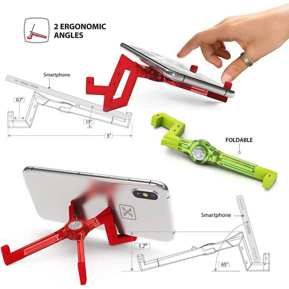 Support Pliable KEKO pour Téléphones Intelligents - Rouge