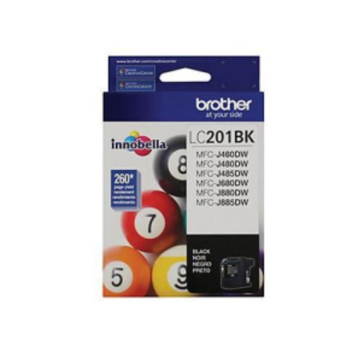 Brother LC201BKS Cartouche d'encre noire Innobella, rendement standard
