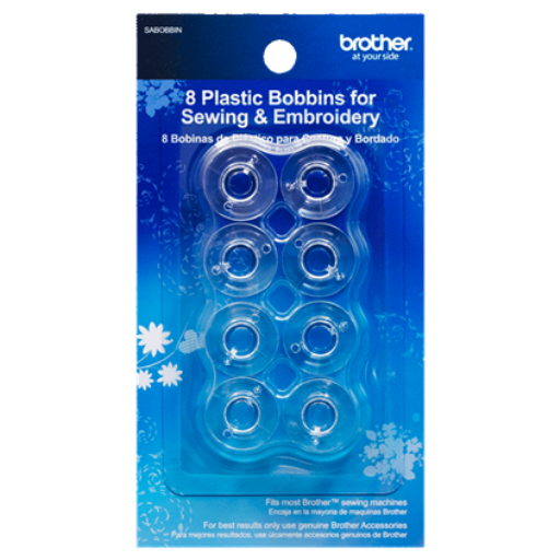 Brother SA156 Bobines Plastique Transparent Standard   Pack de 10, Taille 11,5