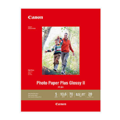 PP-301 Papier photo brillant Plus 8,5" x 11" (20 feuilles/paquet)