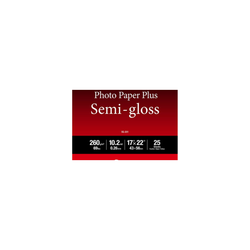 SG-201 Papier Photo Plus Semi-Brillant 17" x 22" (25 feuilles/paquet)