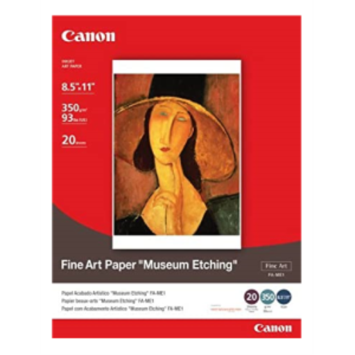 FA-ME1 Papier d'art 8,5" x 11" Gravure de musée (20 feuilles/paquet)