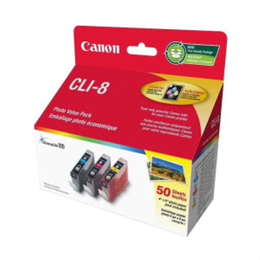 CLI-8 Colour Combo w/ 4x6 50 Sheet Pack