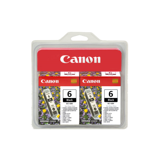 Pack double valeur d'encre BCI-6 Noir