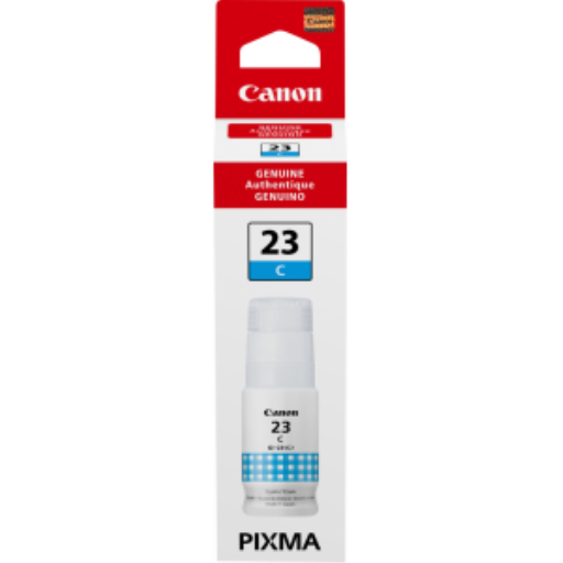 Bouteille d'encre Cyan Canon GI-23 - Compatible uniquement avec G620