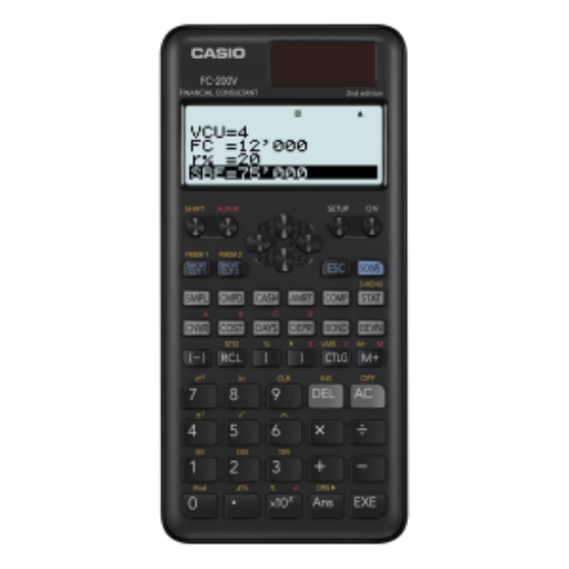 Calculatrice financière Casio FC-200V