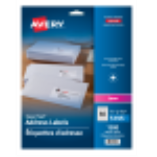 Avery White Easy Peel Labels, 1 3/4" x 2/3", Permanent