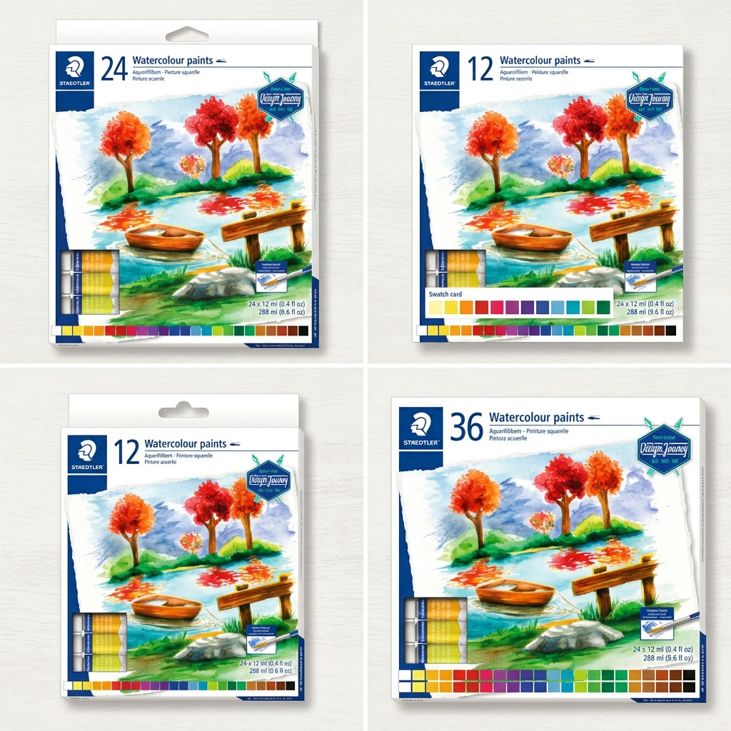 Staedtler Watercolour Paint 12ml Assorted