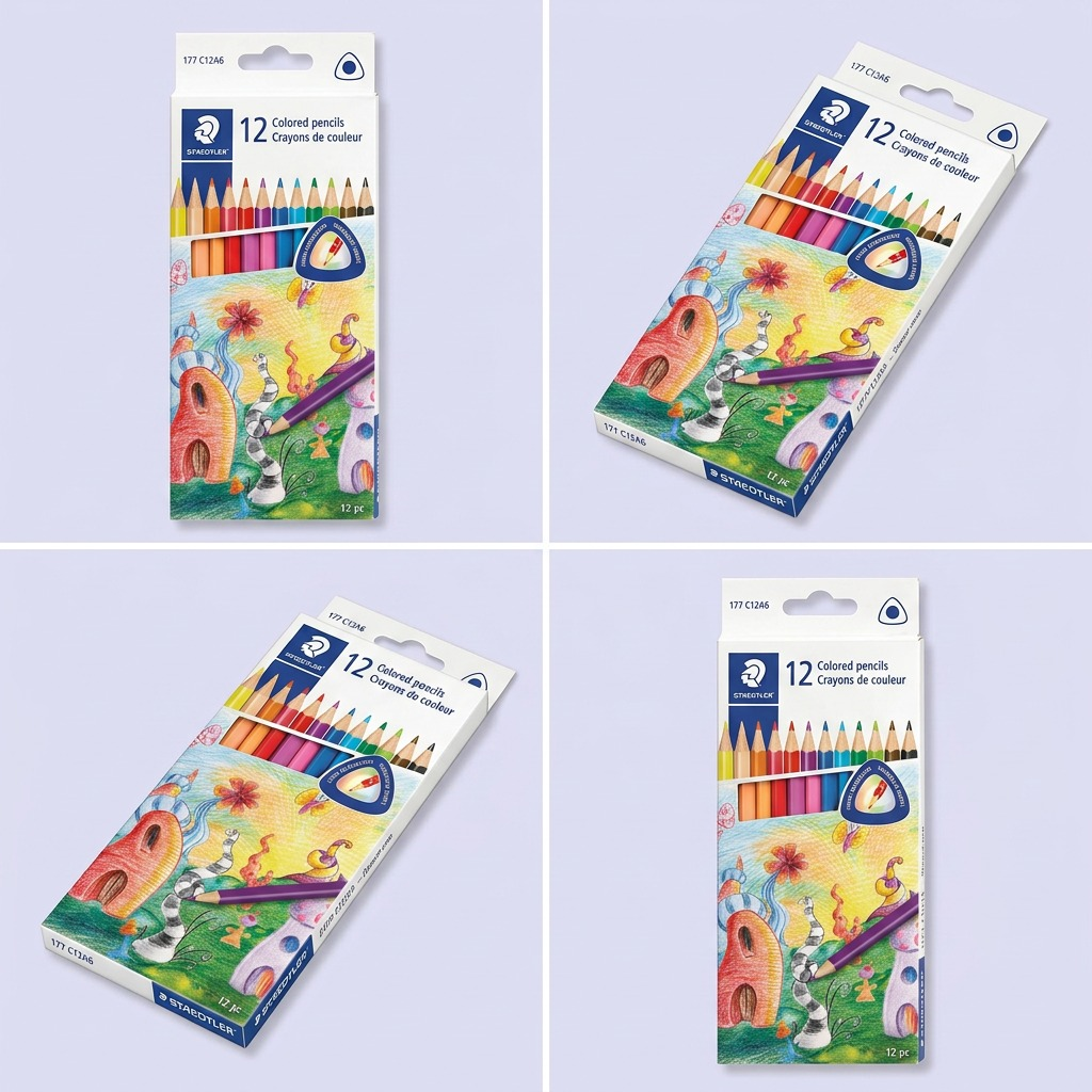 Staedtler Color Pencil, Triangular 12-Pack