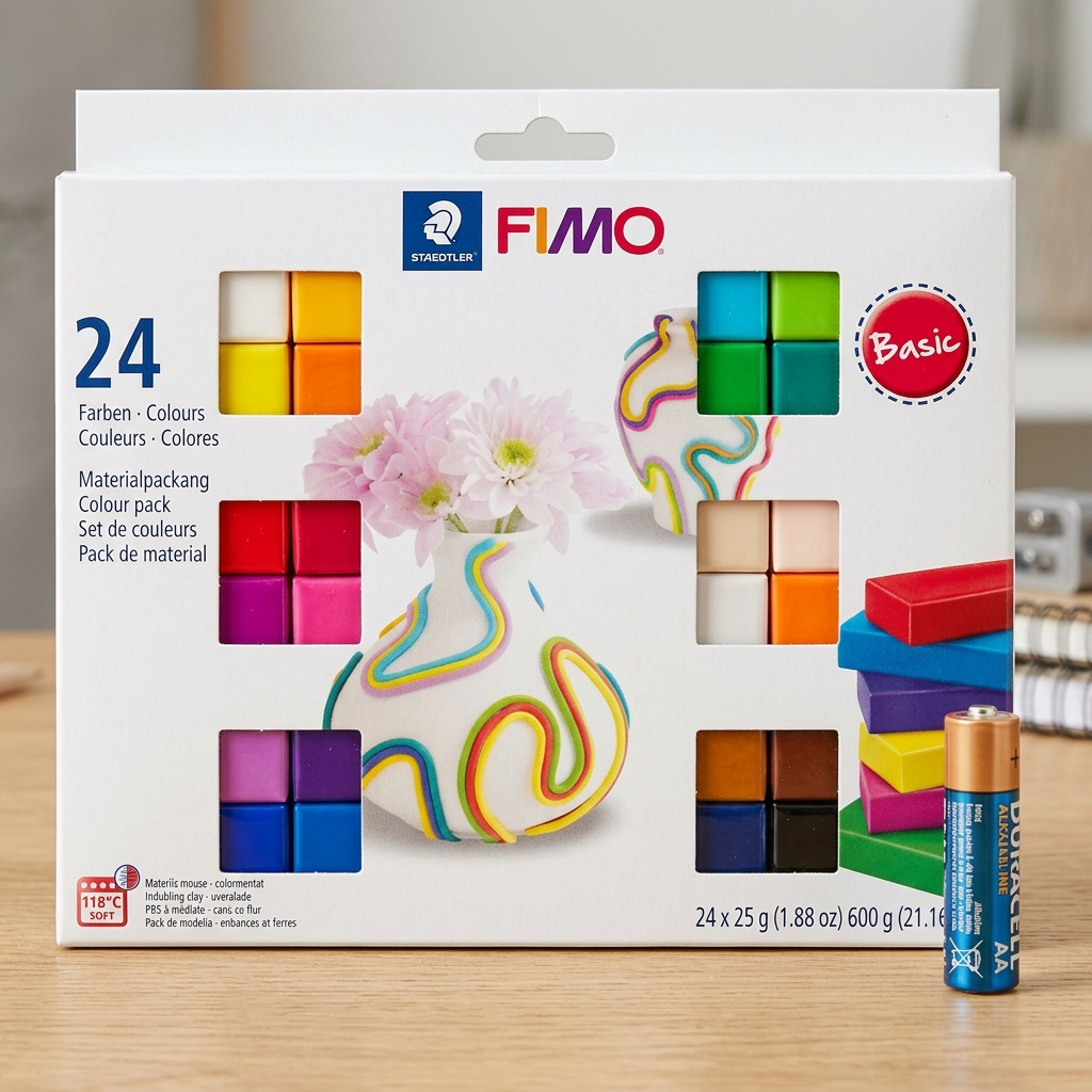 Staedtler Set Modelling Clay Fimo Soft Basic Colors 24 Color Pack