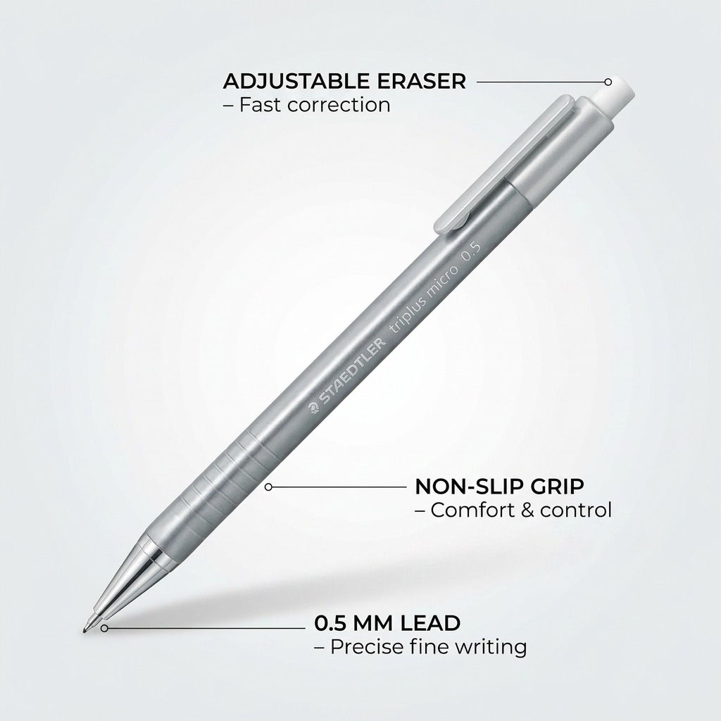 Staedtler Mechanical Pencil. Triplus 0.5mm, Pearl