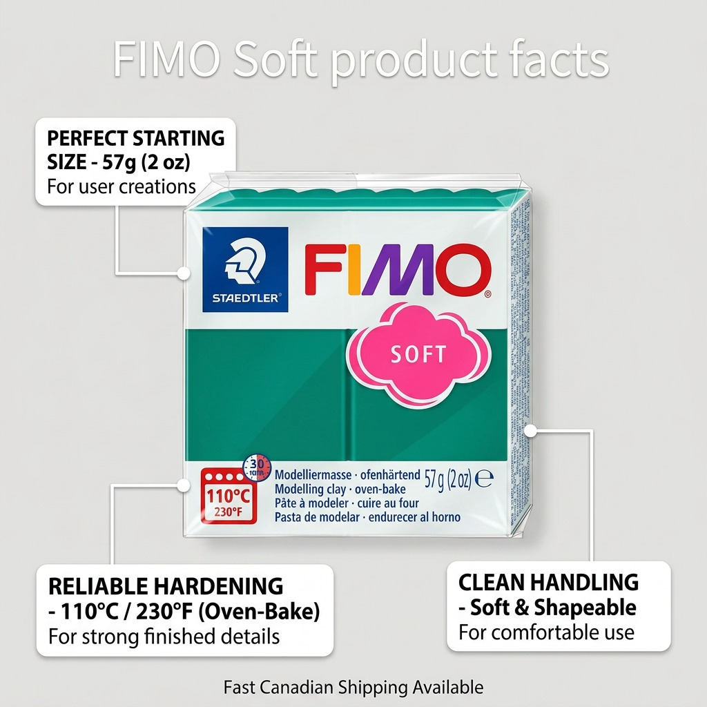 Staedtler Modelling Clay Fimo Soft Emerald 57g (2 oz)