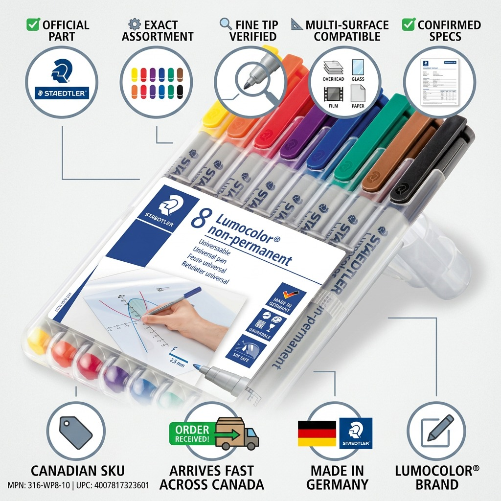 Staedtler Marker Lumocolor Fine Washable