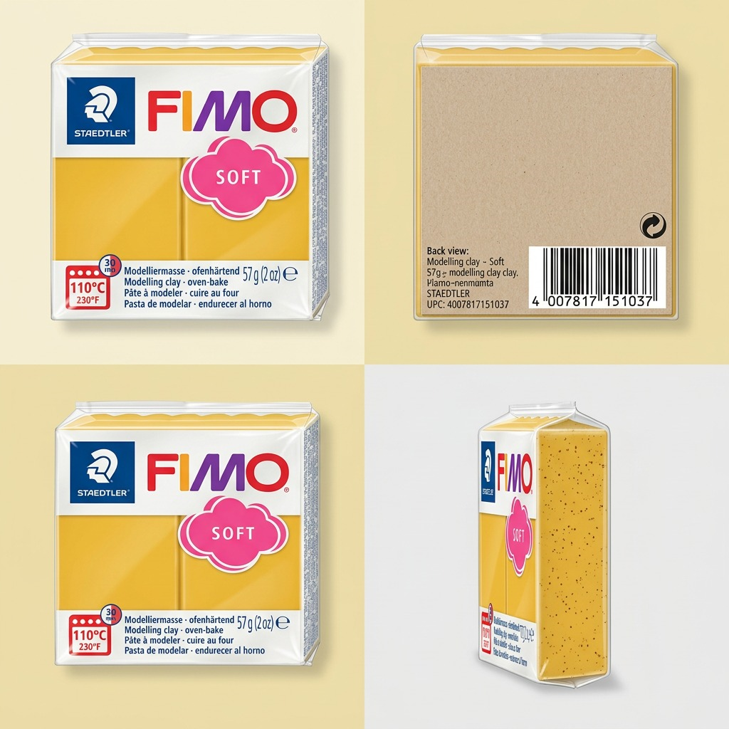 Staedtler Modelling Clay Fimo Soft Mango Caramel 57g (2 oz)