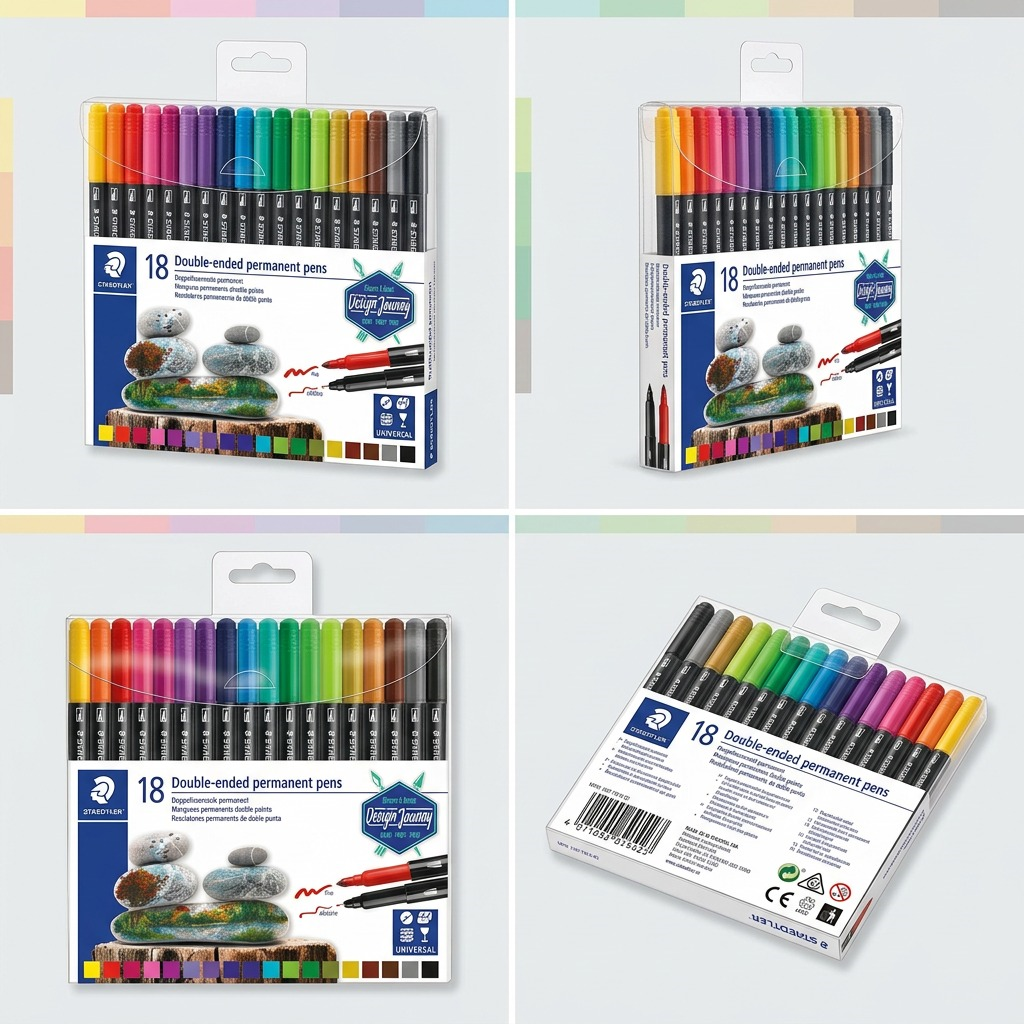 Staedtler Double-ended Permanent Pens 18-Pack