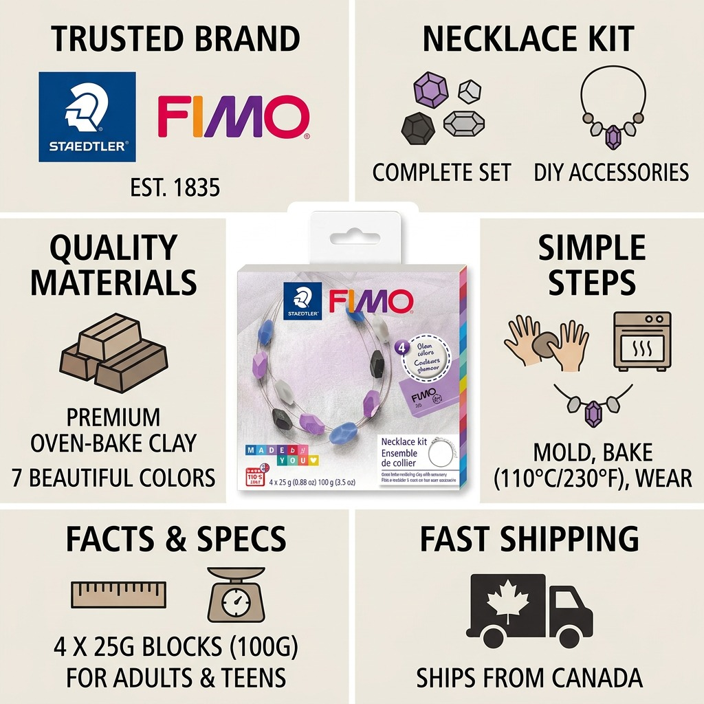 Staedtler Set Modelling Clay Fimo Diy Necklace