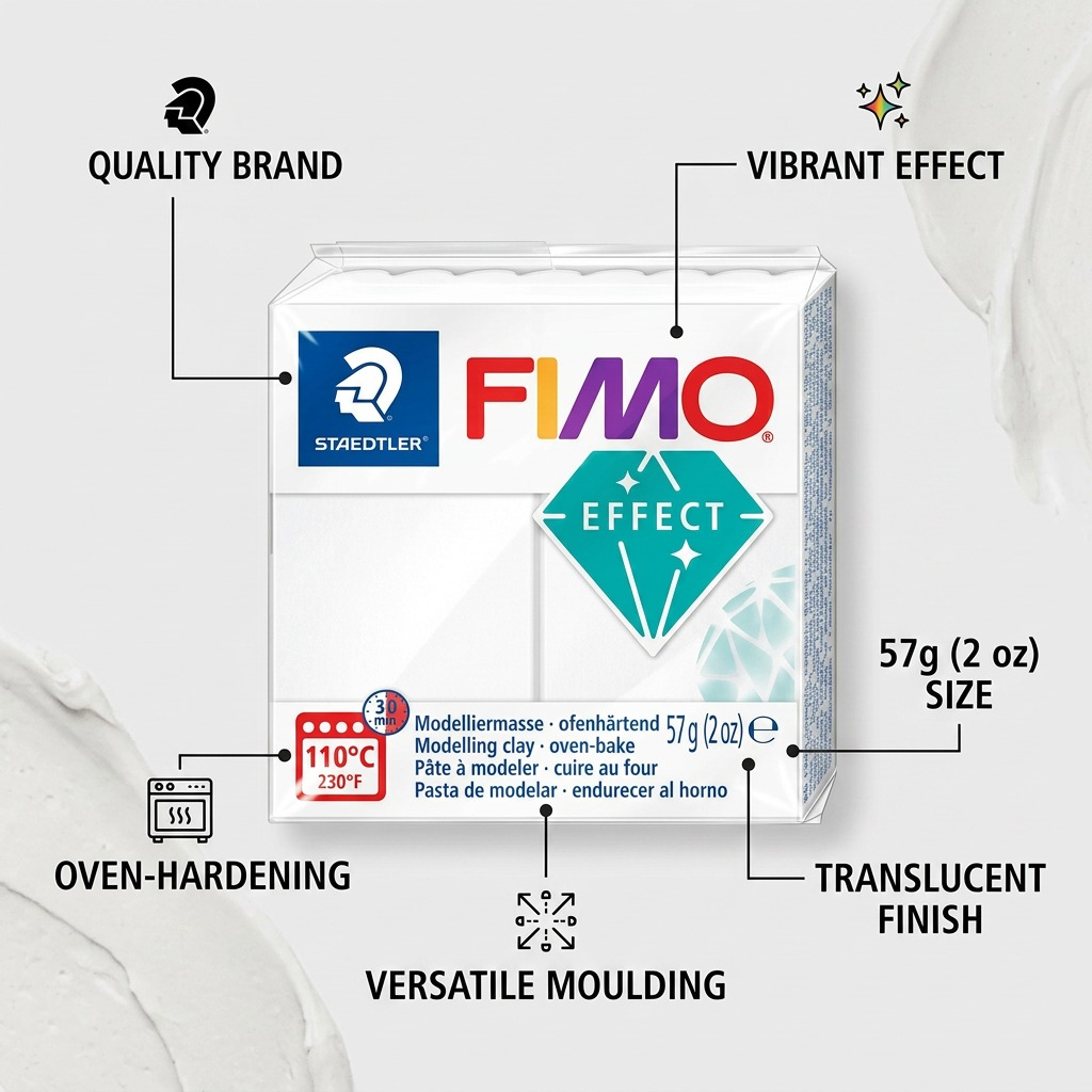 Staedtler Modelling Clay Fimo Effect Translucent 57g (2 oz)