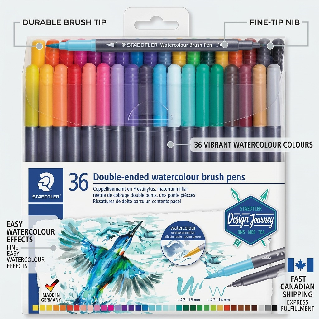 Staedtler Double-Ended Watercolour Brush Pen