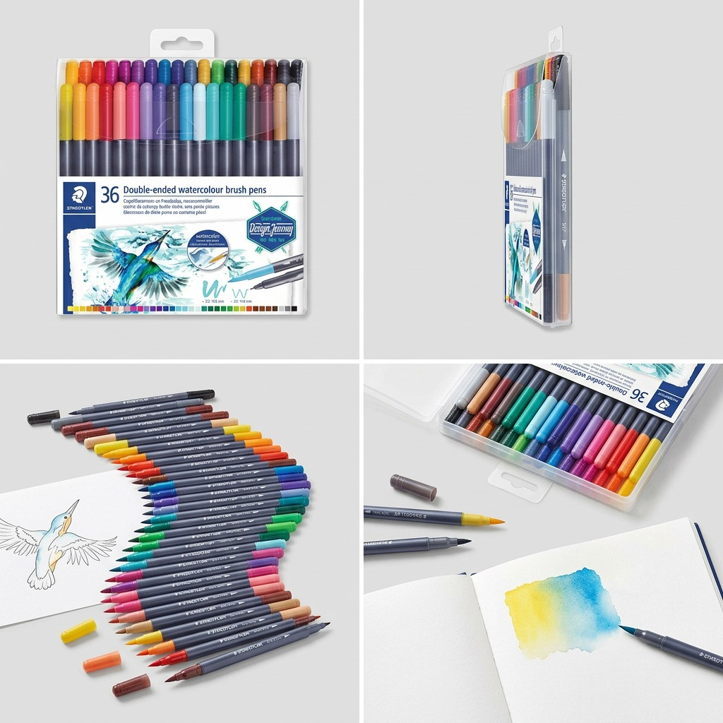 Staedtler Double-Ended Watercolour Brush Pen