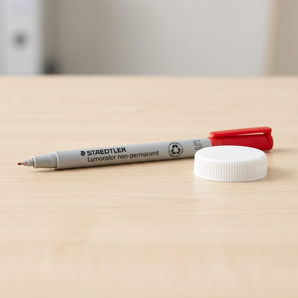 Staedtler Lumocolor Extra Fine Permanent Red Marker