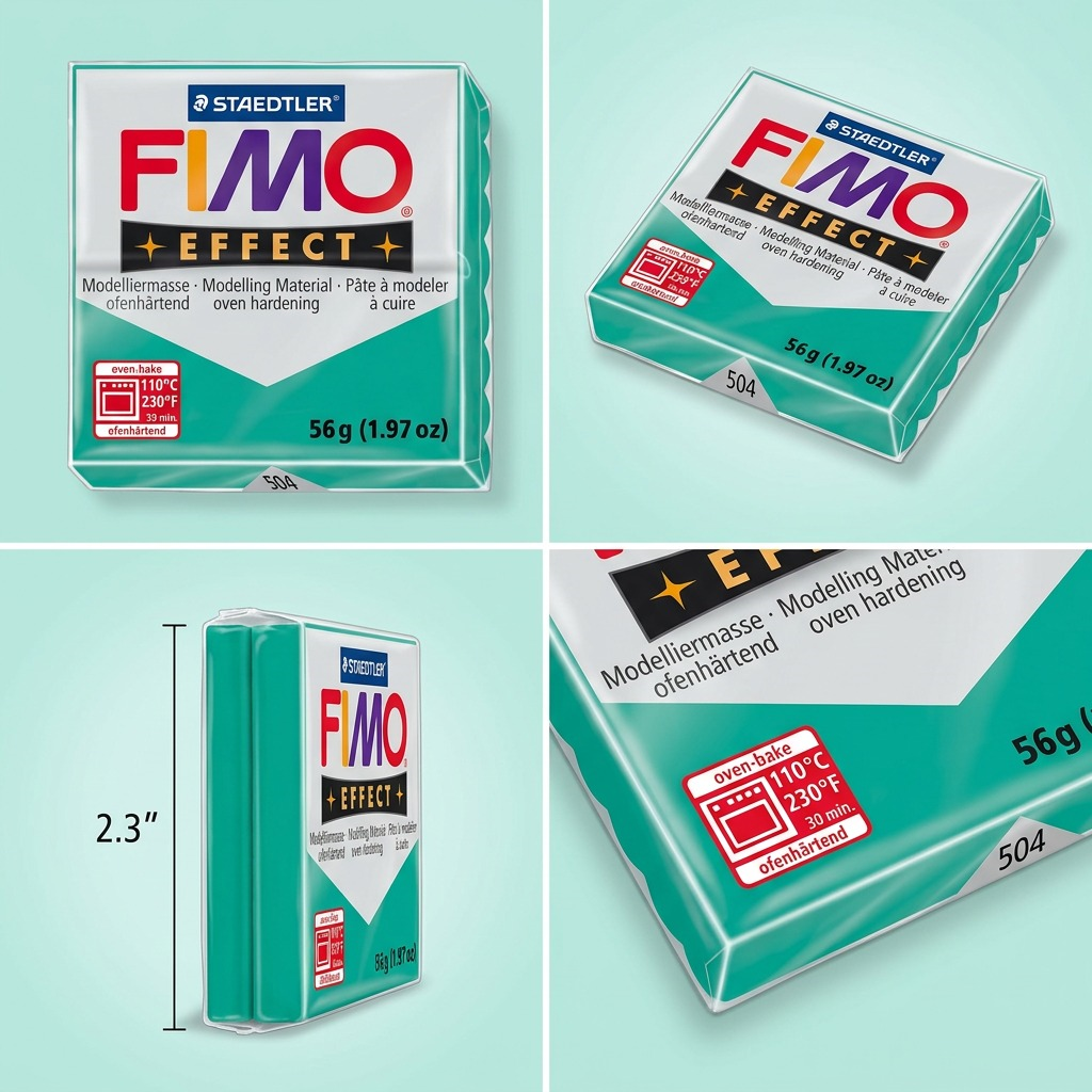 Staedtler Modelling Clay Fimo Effect Green 57g (2 oz)