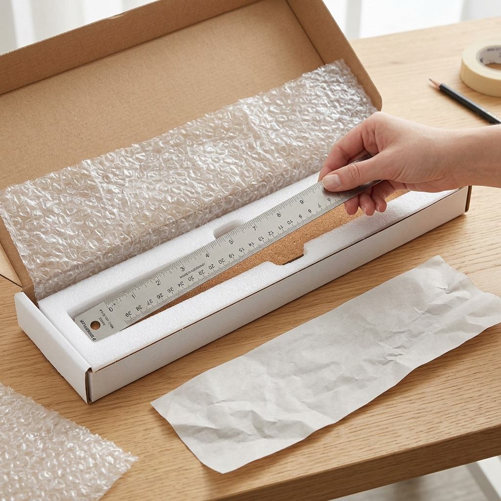 Staedtler Ruler S Steel 24-inch Cork Back
