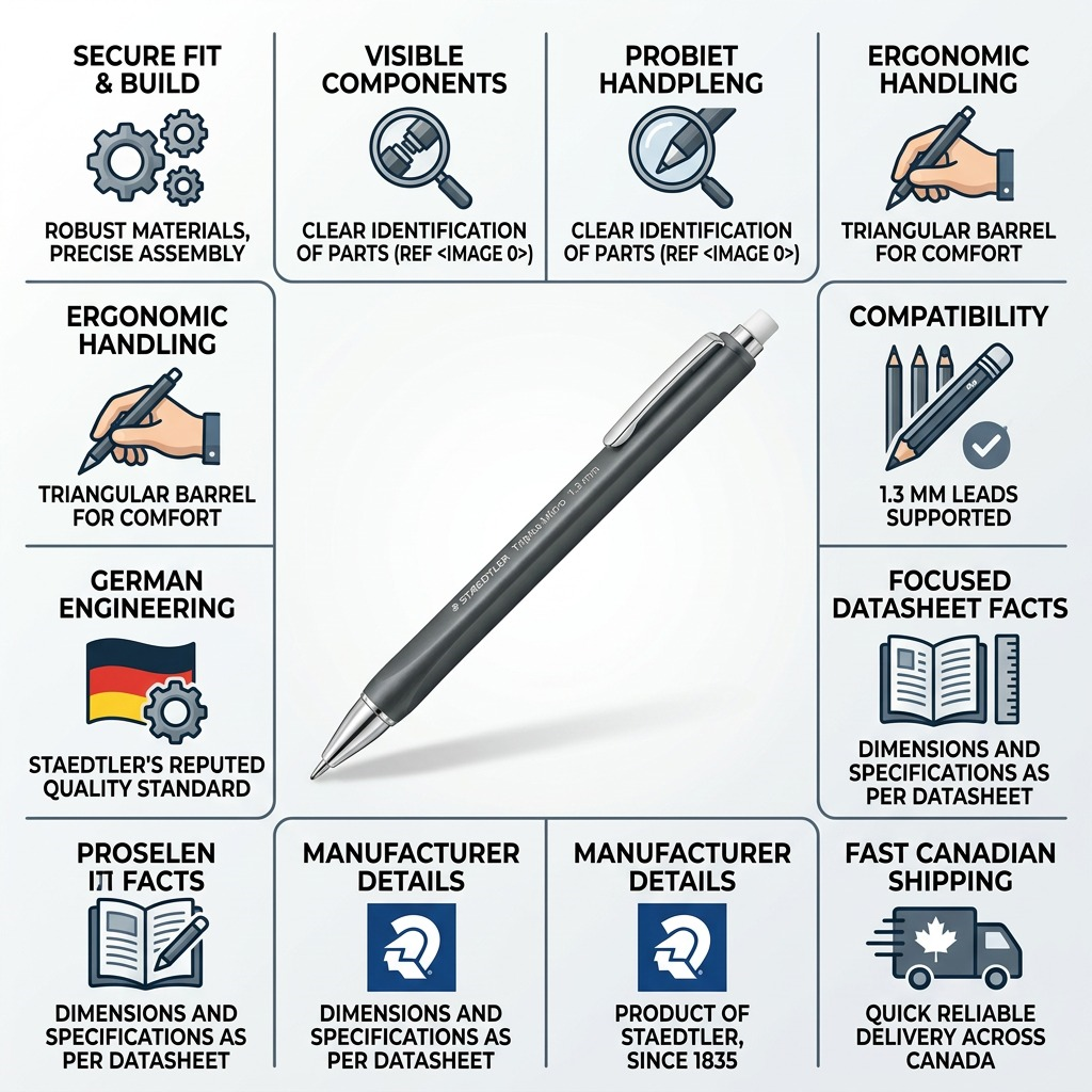 Staedtler Mechanical Pencil 1.3mm + Leads