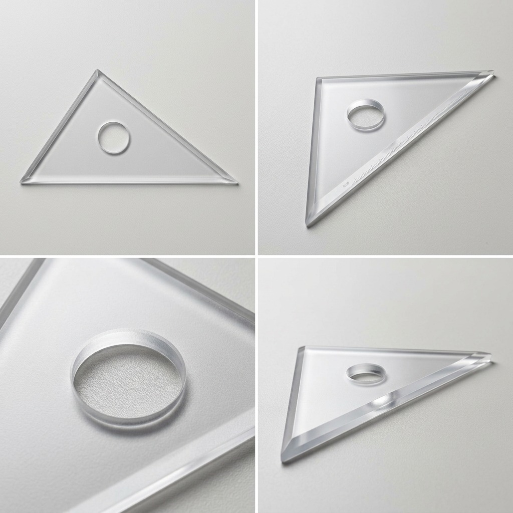 Staedtler Set Square Clear Acryl. 8-inch 30/60