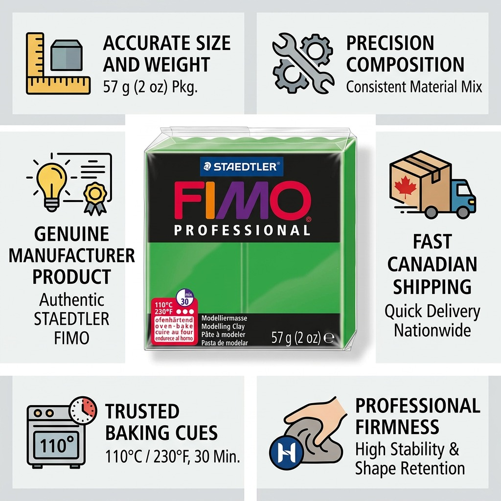 Staedtler Modelling Clay Fimo Professional True Green 57g (2 oz)