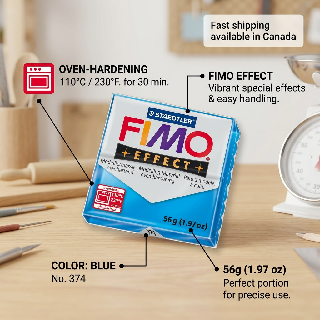 Staedtler Modelling Clay Fimo Effect Blue 57g (2 oz)