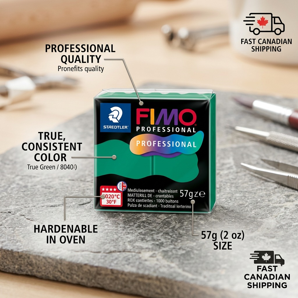 Staedtler Modelling Clay Fimo Professional True Green 57g (2 oz)