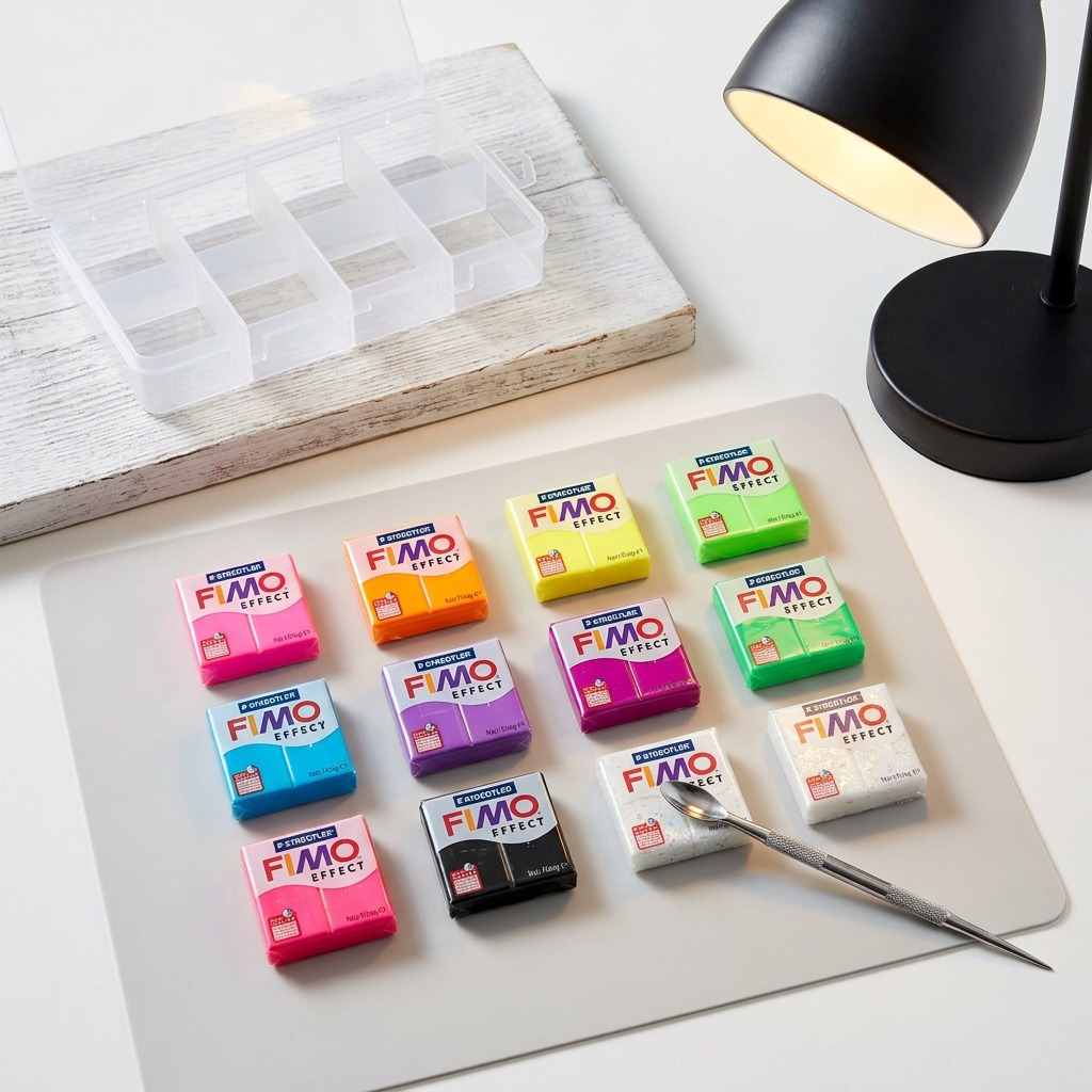 Staedtler Set Modelling Clay Fimo Effect Neon 12 Color Pack