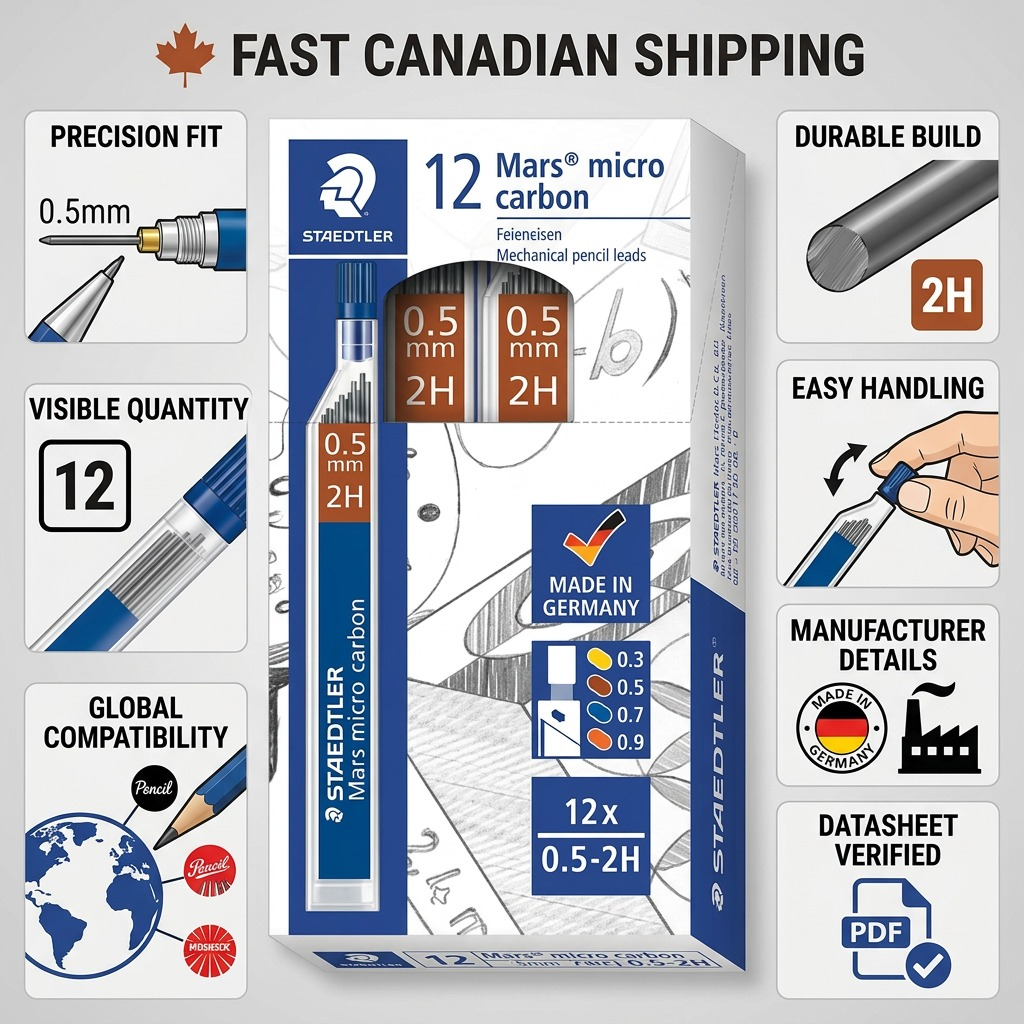 Staedtler Mars M. 0.5mm 2H 12 Tubes O