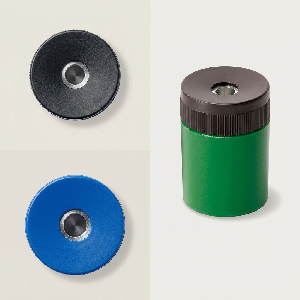 Staedtler Sharpener Round Alu. + Recep