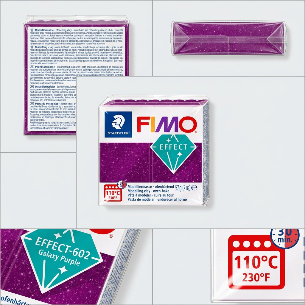 Staedtler Modelling Clay Fimo Effect Galaxy Purple 57g (2 oz)