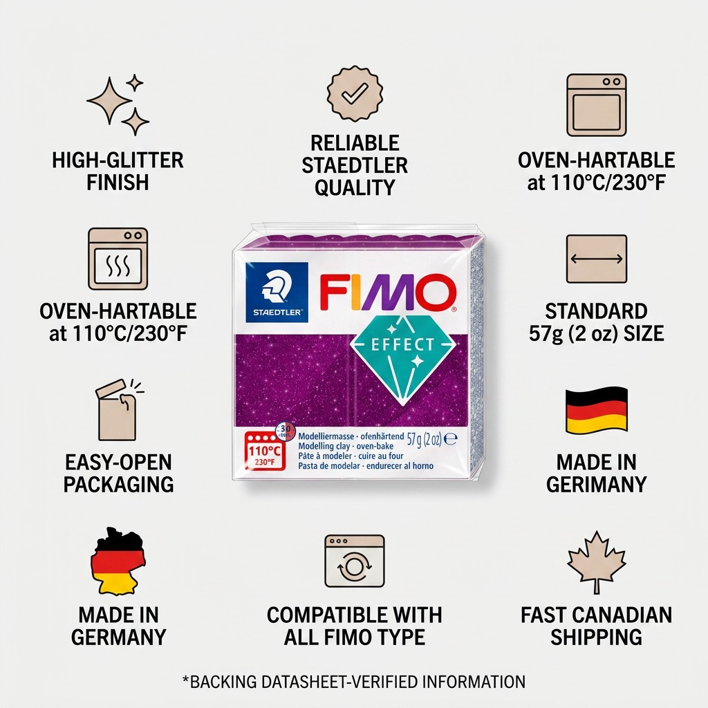Staedtler Modelling Clay Fimo Effect Galaxy Purple 57g (2 oz)