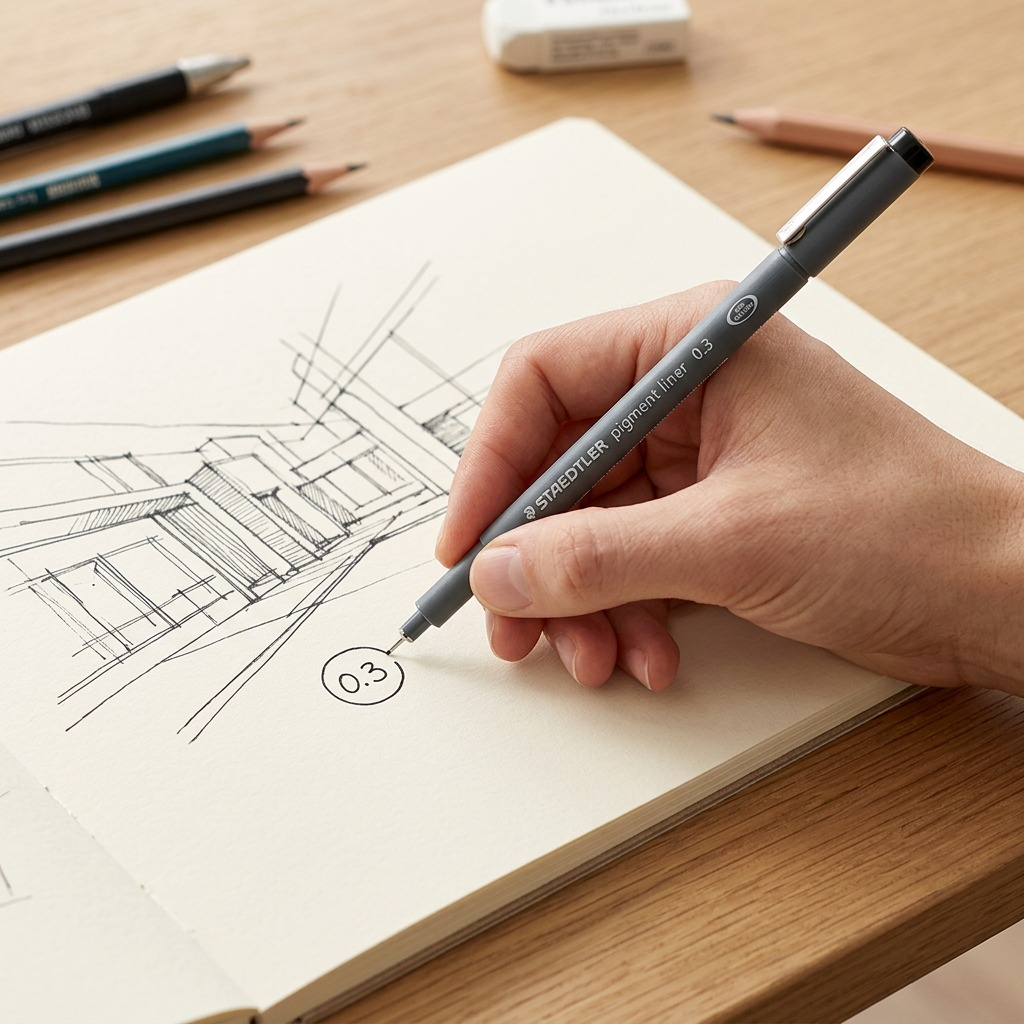 Staedtler Fineliner Pigment Liner 0.3mm Black