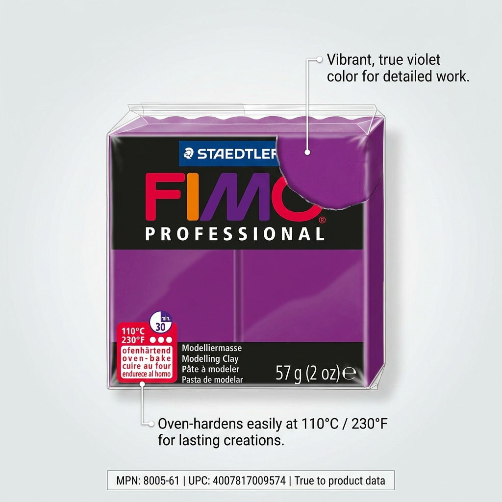 Staedtler Modelling Clay Fimo Professional Violet 57g (2 oz)