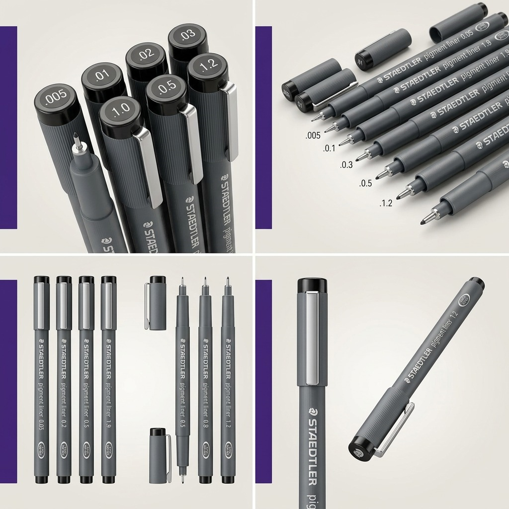 Staedtler Pigment Liner (005, 01, 02, 03, 05, 08, 10, 12)