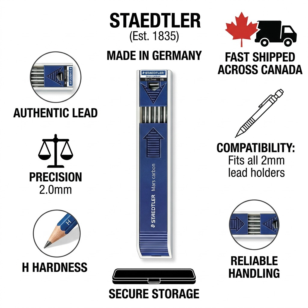 Staedtler Mars Carbon 2mm H Leads