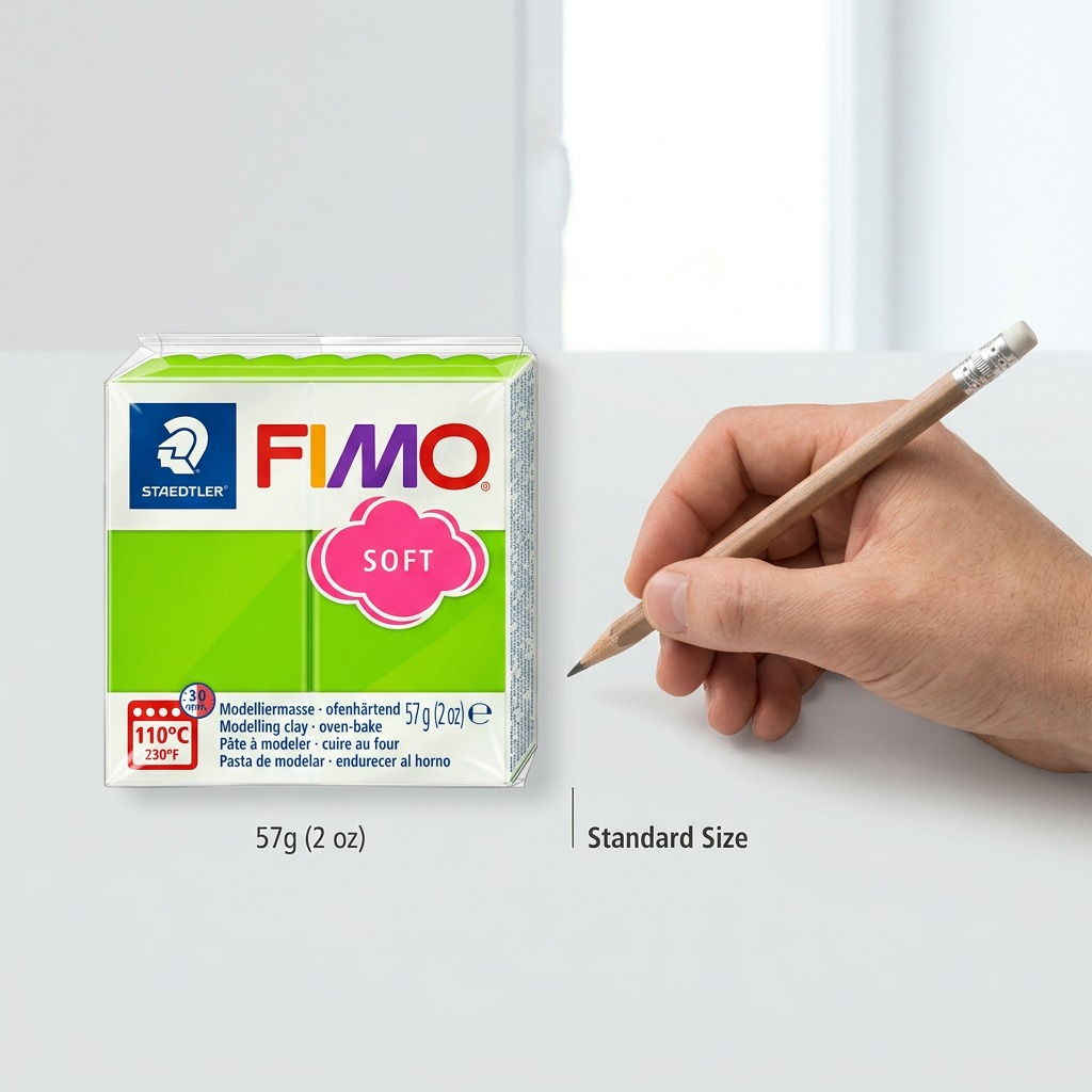 Staedtler Modelling Clay Fimo Soft Apple Green 57g (2 oz)