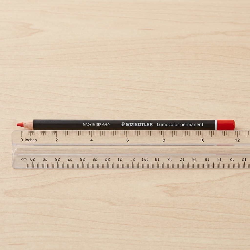 Staedtler Lumocolor Permanent Glasochrom Waterproof Dry Marker - Red
