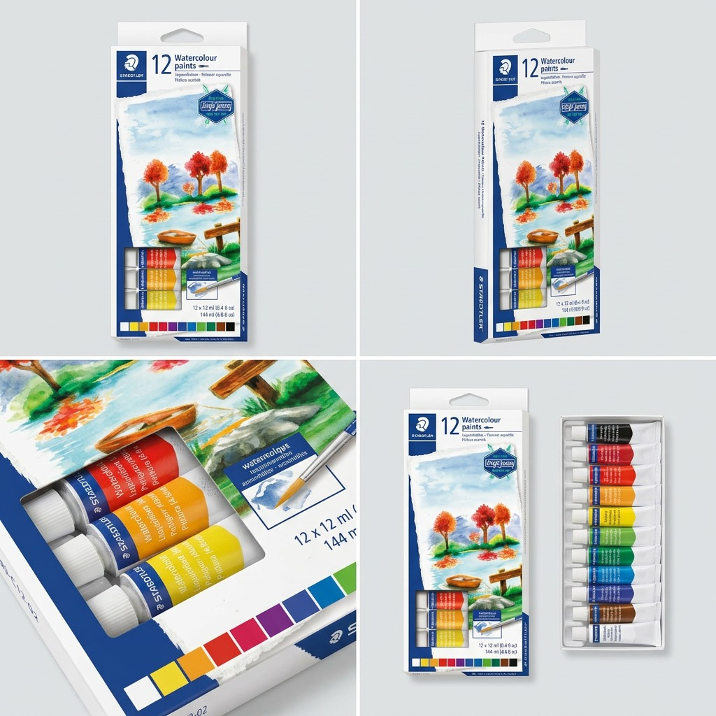 Staedtler Watercolour Paint 12ml Assorted